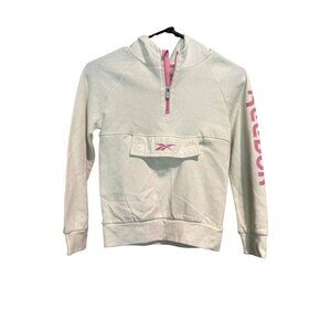 Reebok Girls White & Pink Pullover Sweater